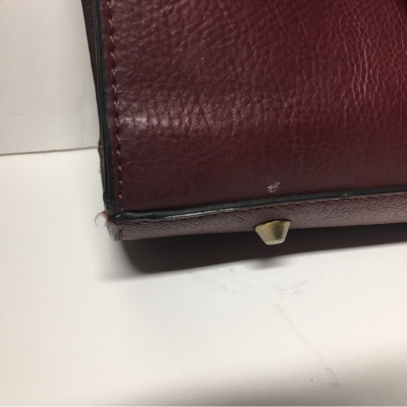 Modcloth Burgundy Large Purse Handbag Business Career - Picture 6 of 9